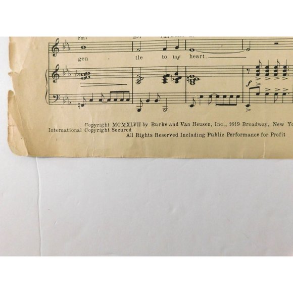 1947 Ivy by Hoagy Carmichael Sheet Music Joan Fontaine Ephemera - Picture 4 of 5